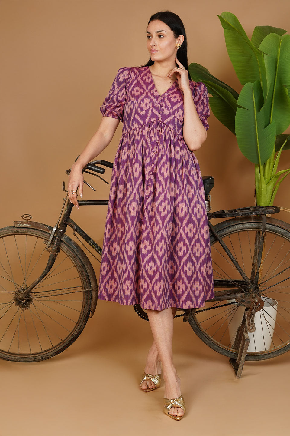 white dress cotton midi Cotton Midi Relaxed Fit Dress M