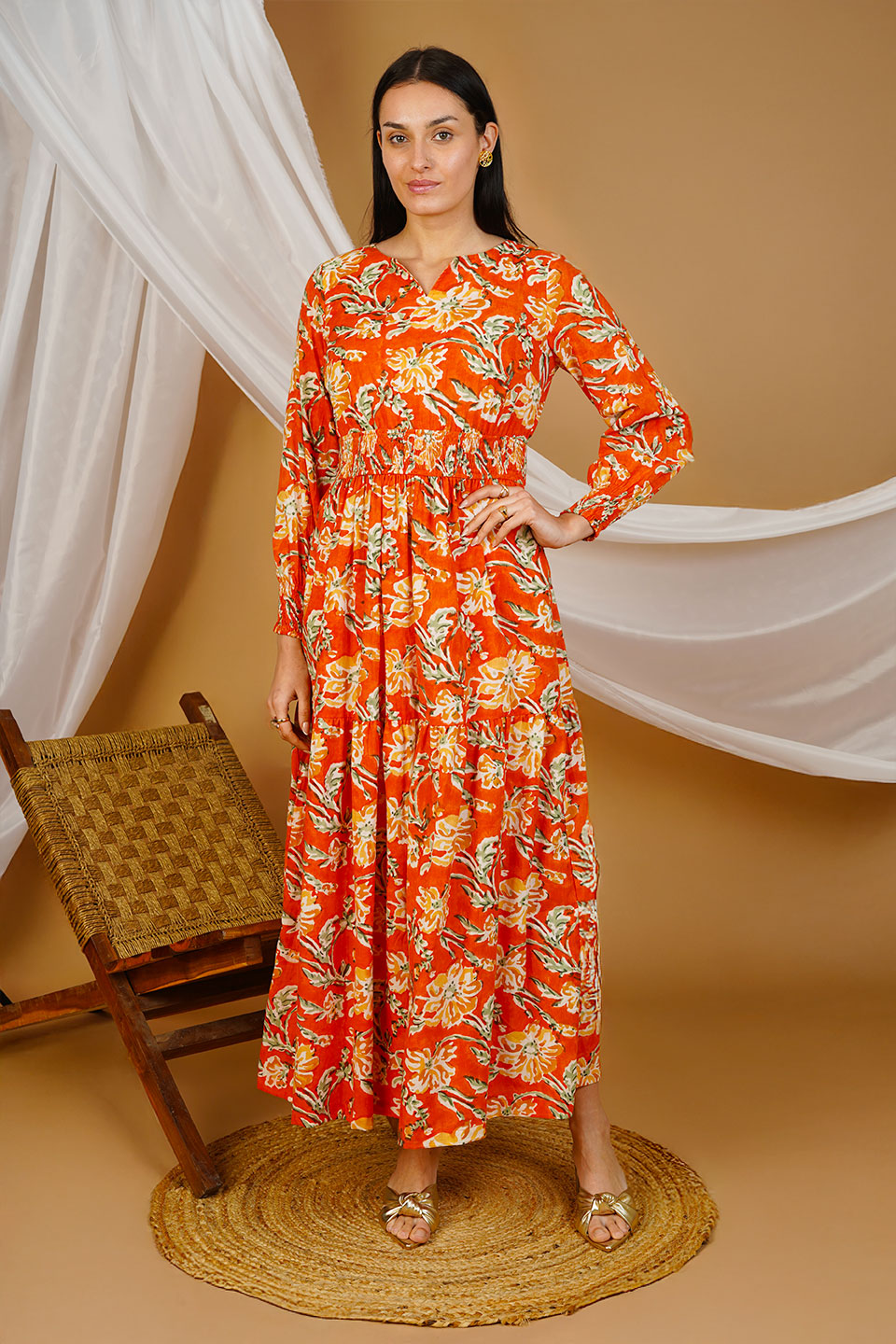long tan maxi dress The Traveller Tan Maxi Dress – 85 Down South