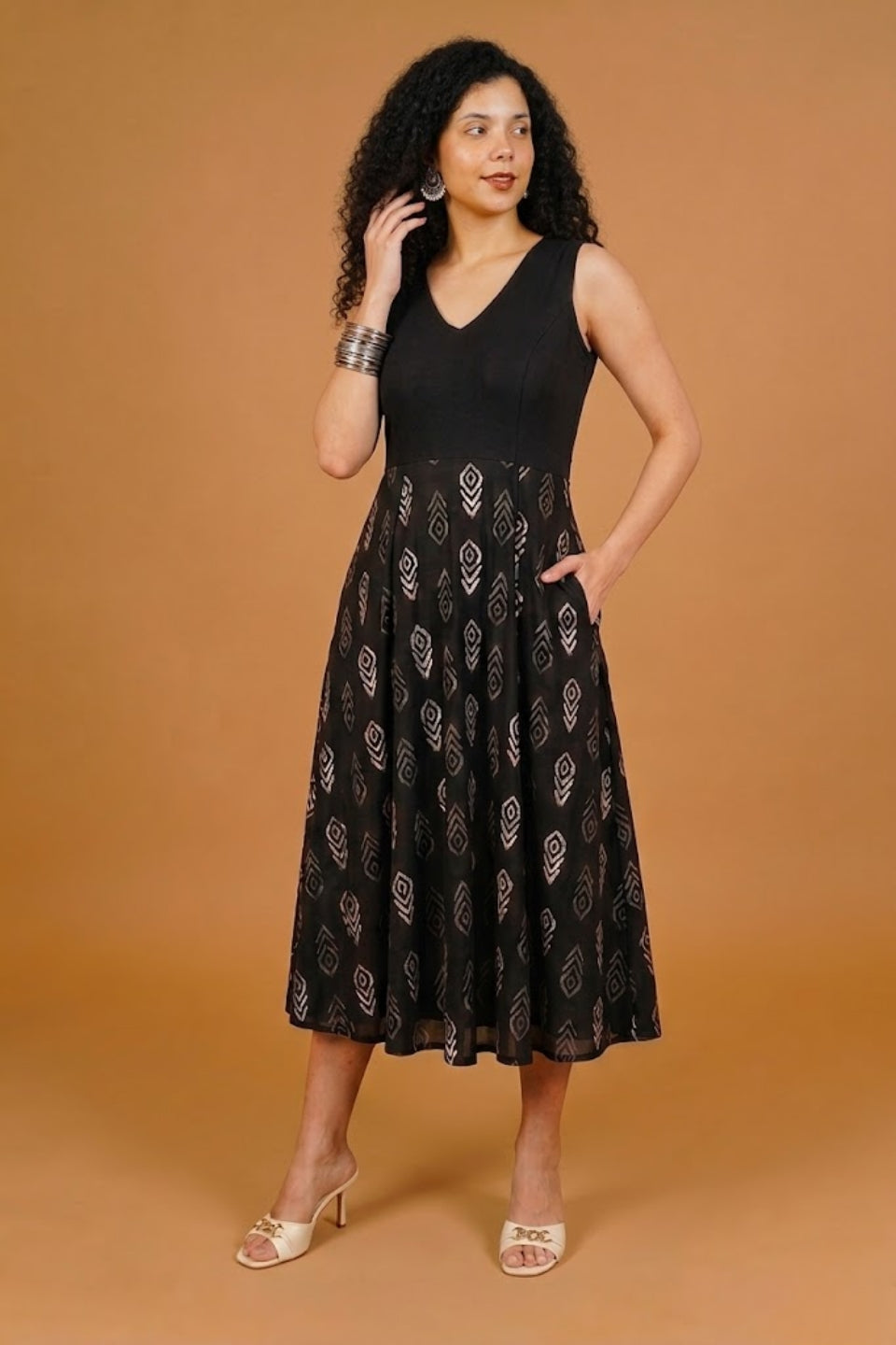 black hearts ikat mini dress Black Hearts Ikat Mini Dress FARM Rio