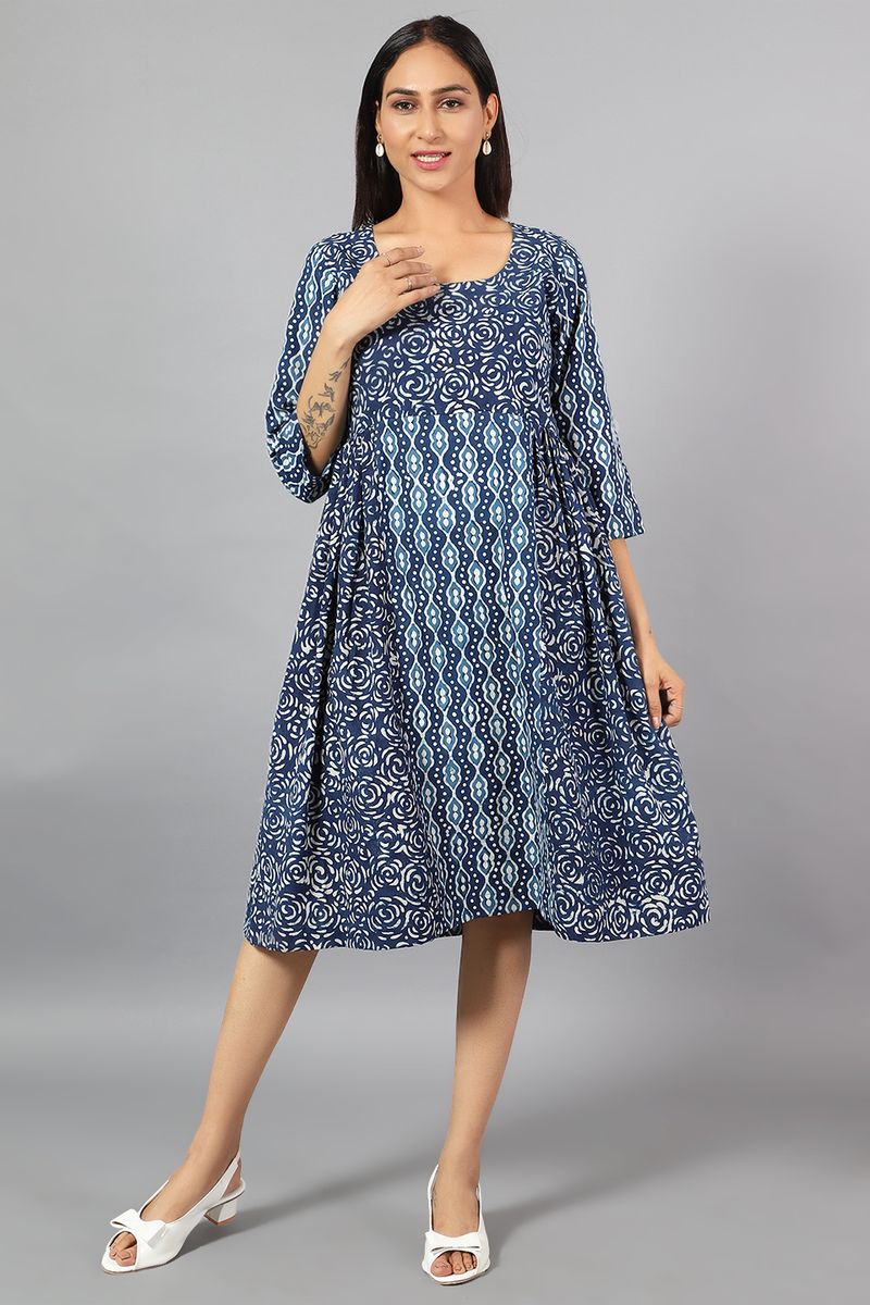 Indigo Midi Indigo Dress – Indophilia