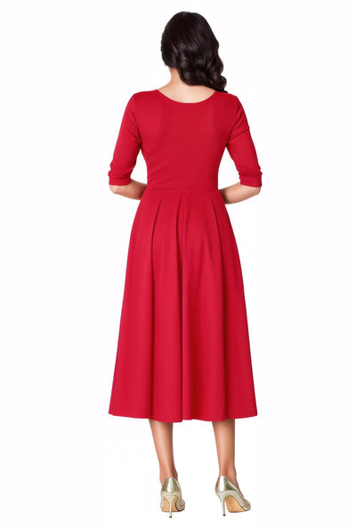 Cotton Jersey Fit And Flare Dress