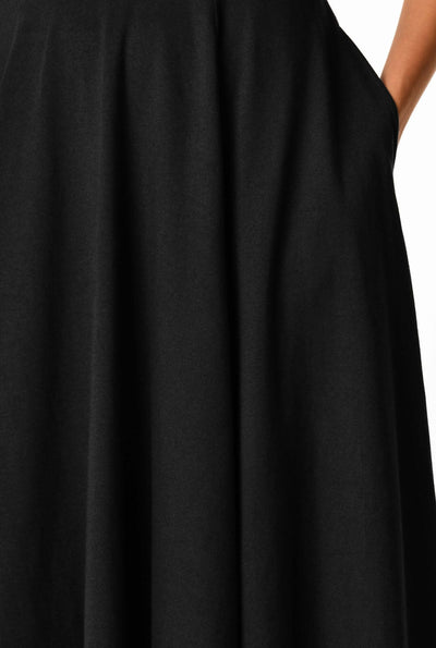 Cotton Jersey Pleat Waist Dress