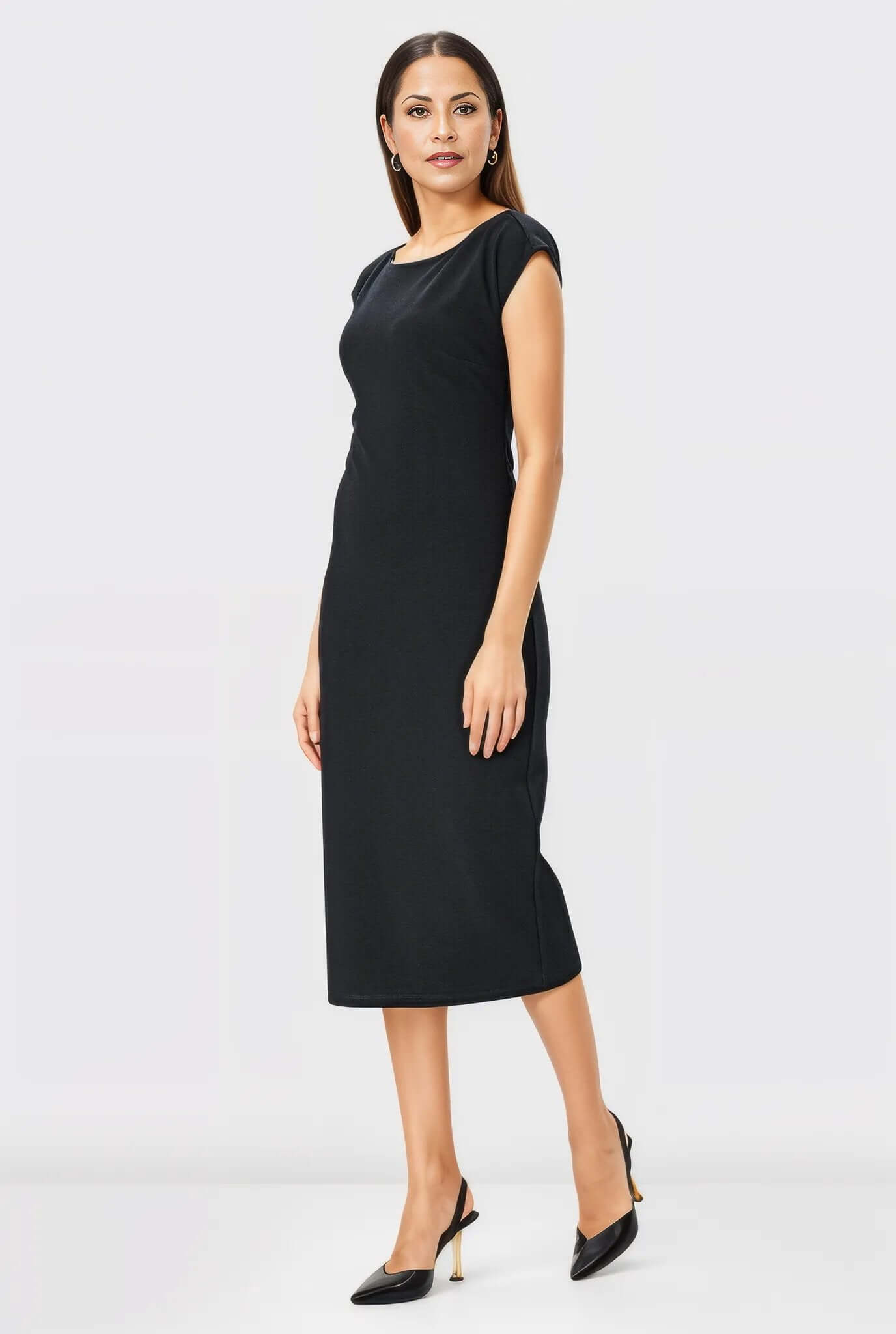 Ponte Knit Sheath Dress