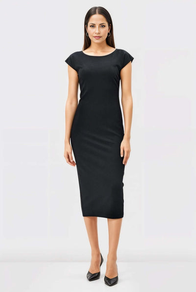 Ponte Knit Sheath Dress