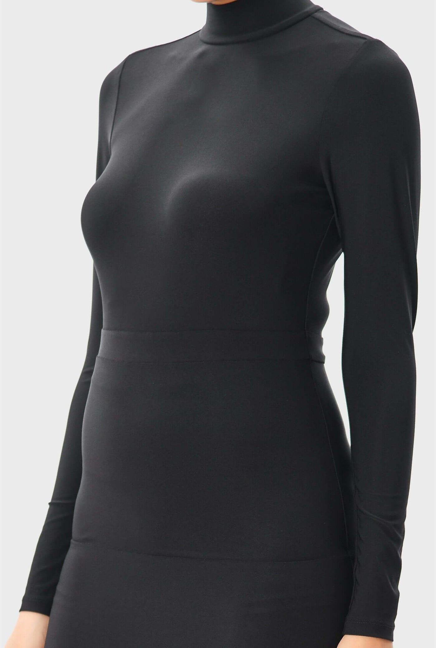 Jersey Knit Vented Sheath Dress