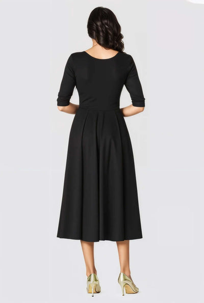 Cotton Jersey Fit And Flare Dress