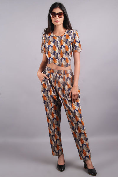 100% Premium Cotton Blue Co-ord Set