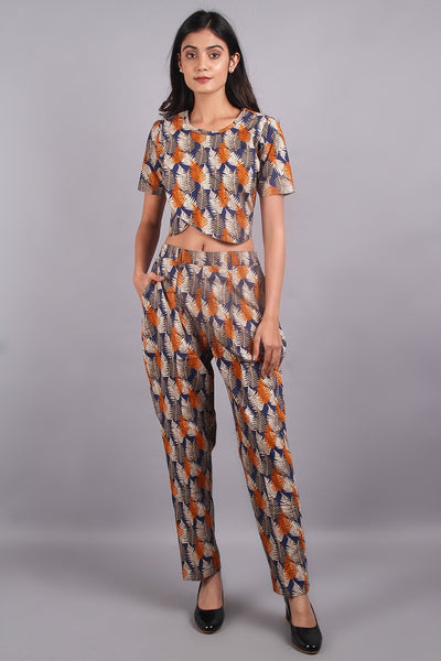 100% Premium Cotton Blue Co-ord Set