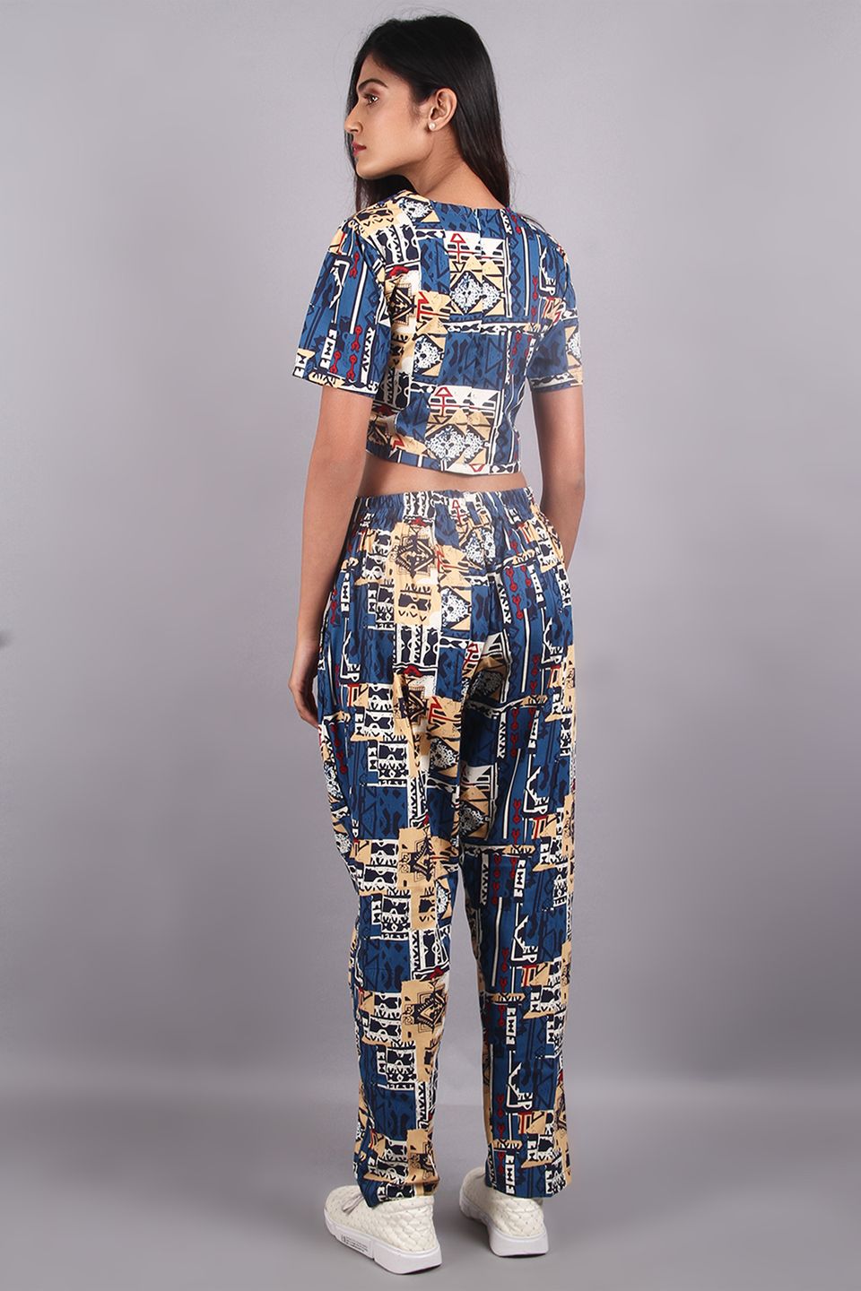 100% Premium Cotton Blue Co-ord Set
