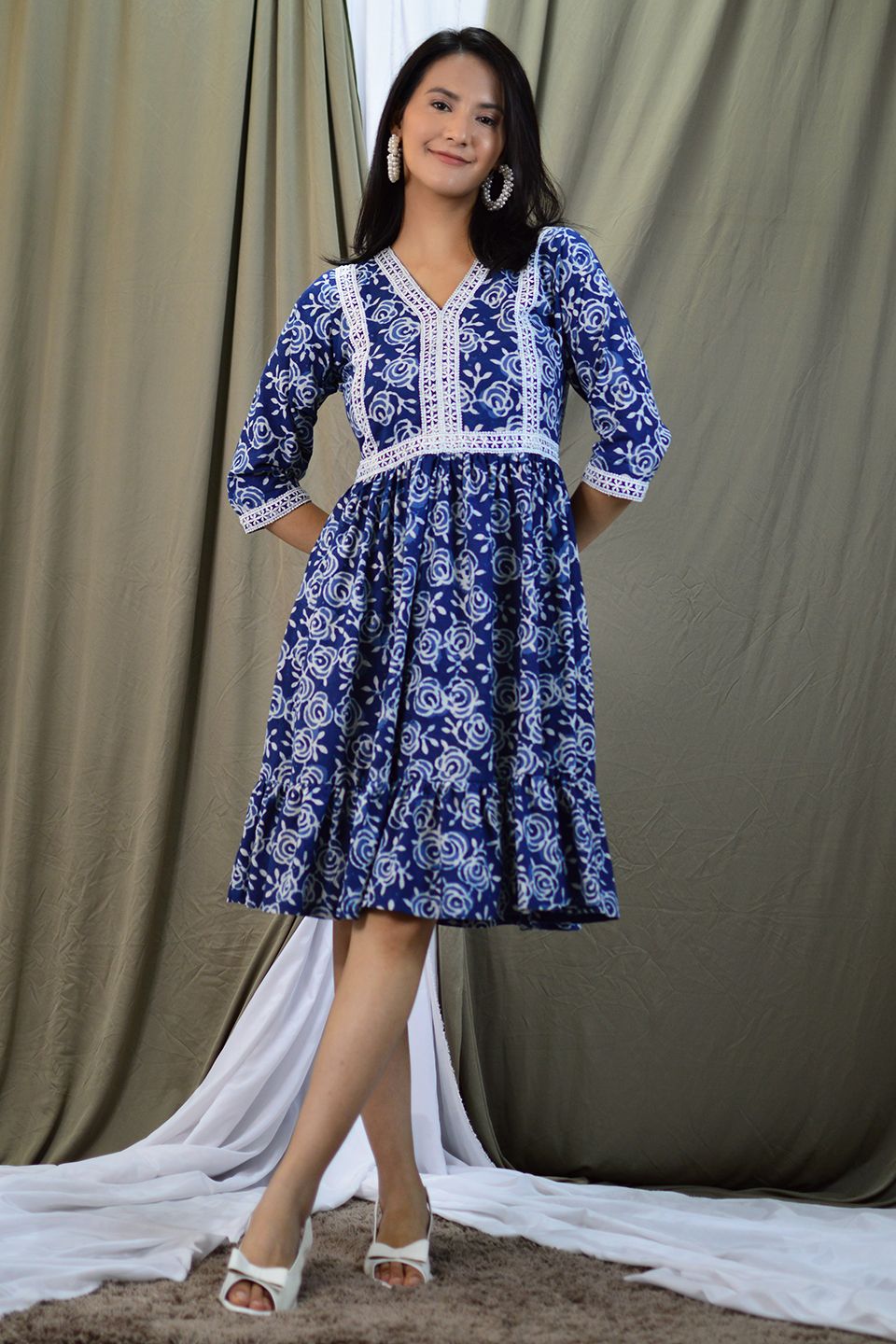 Indigo Mini Indigo -Kleid