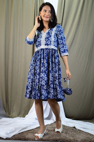 Indigo Mini Indigo -Kleid