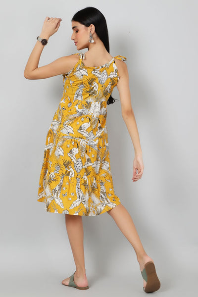 Jaipur Cotton Yellow Dress