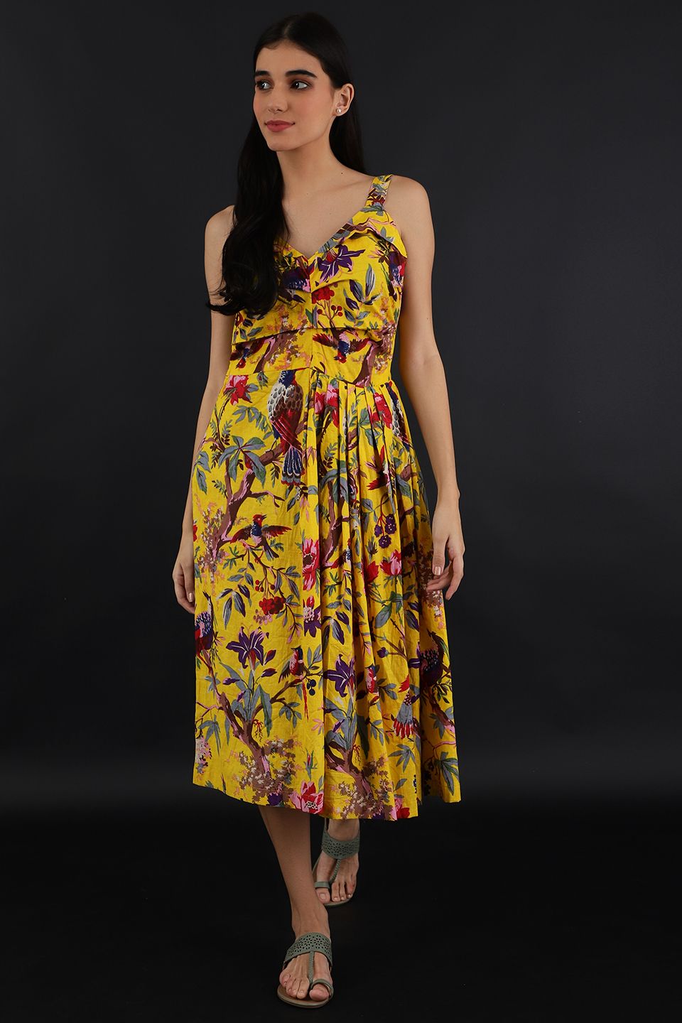 Jaipur Cotton Yellow Dress