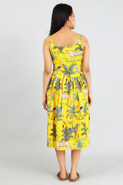 Jaipur Cotton Yellow Dress