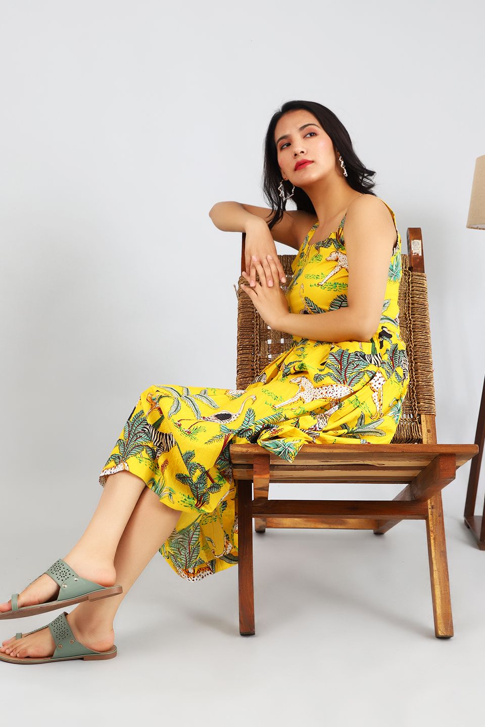 Jaipur Cotton Yellow Dress