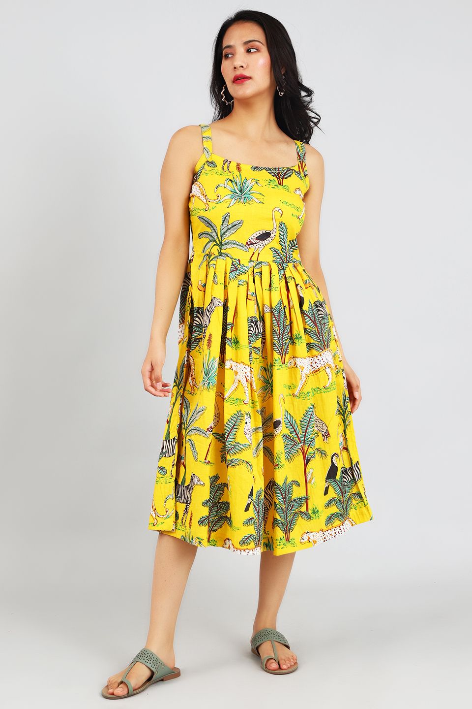 Jaipur Cotton Yellow Dress