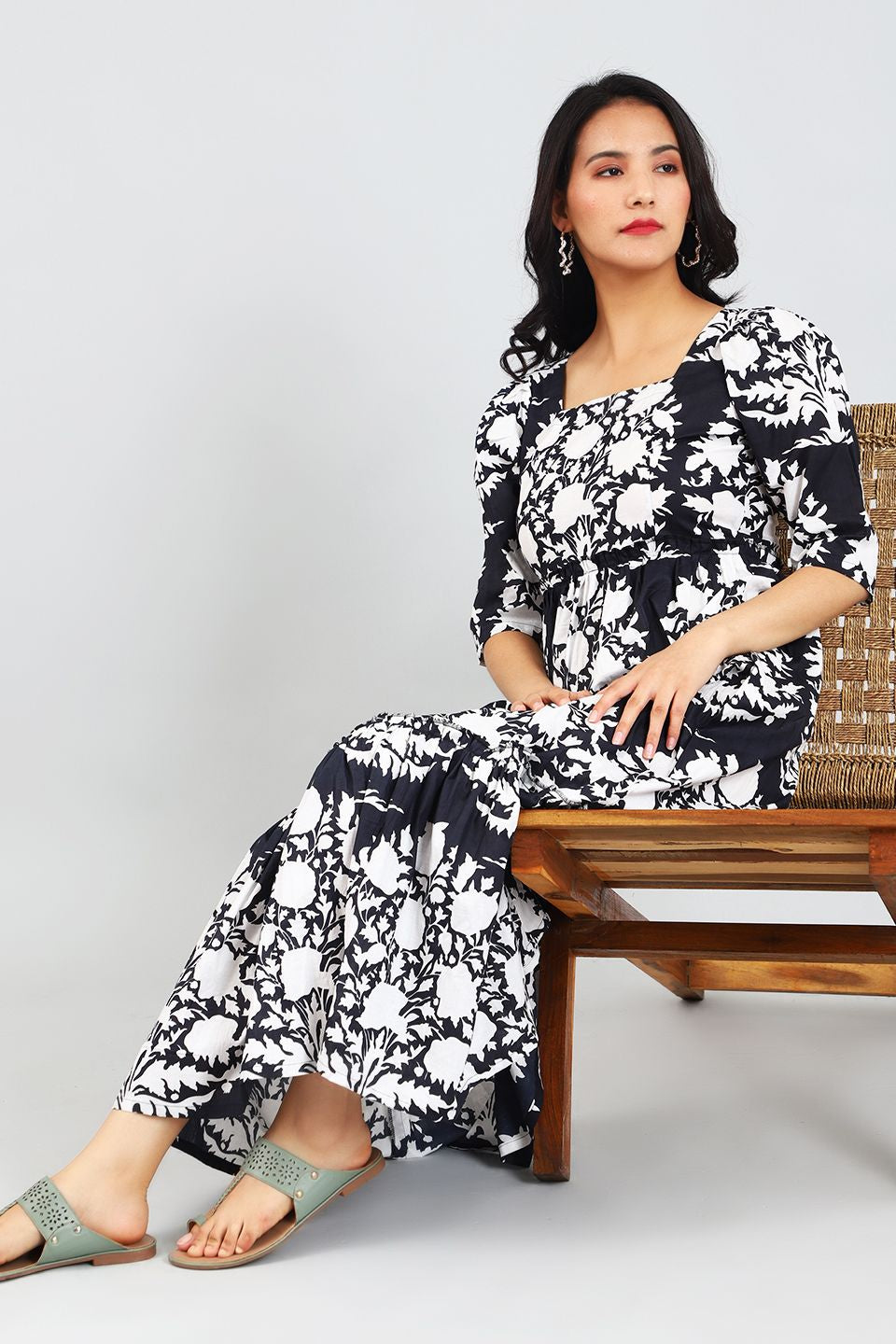 Jaipur Cotton Black Dress