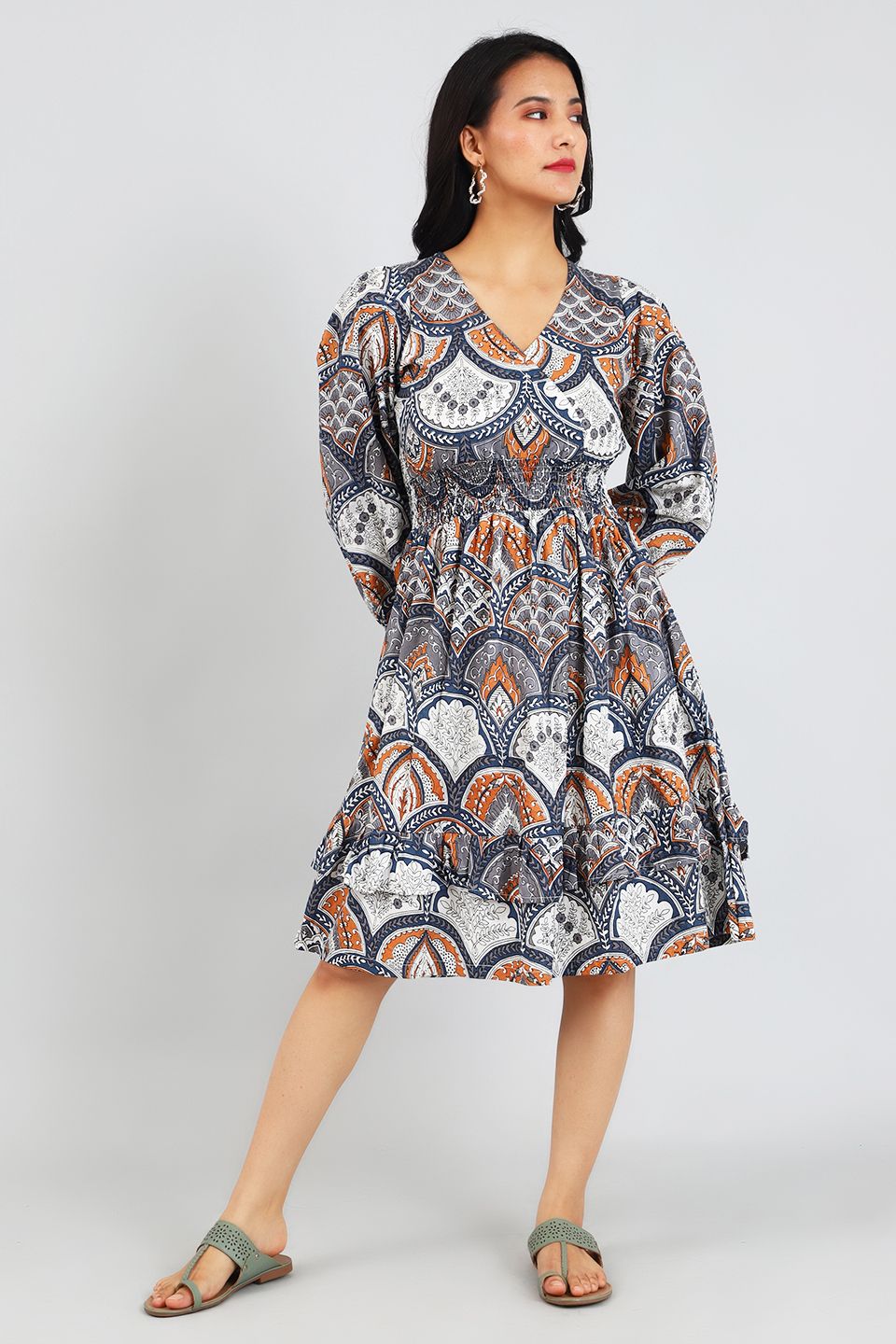 Jaipur Cotton Grey Dress