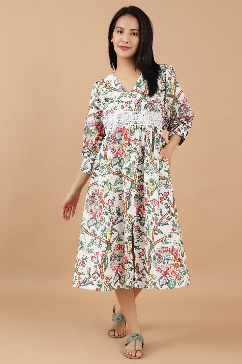 Jaipur Cotton Multicolored Dress