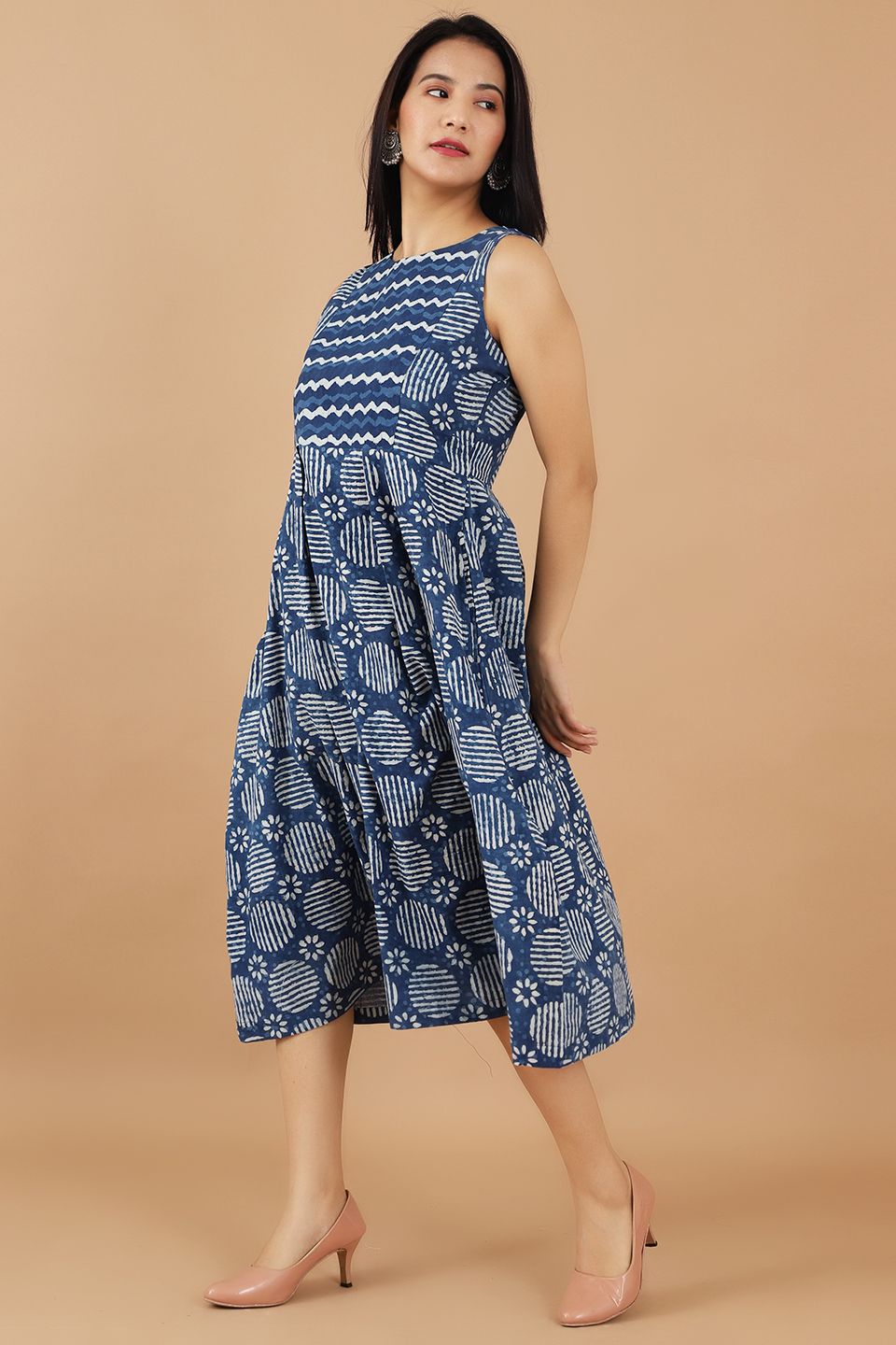 Indigo Cotton Blue Dress