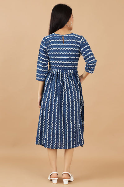 Indigo Cotton Blue Dress