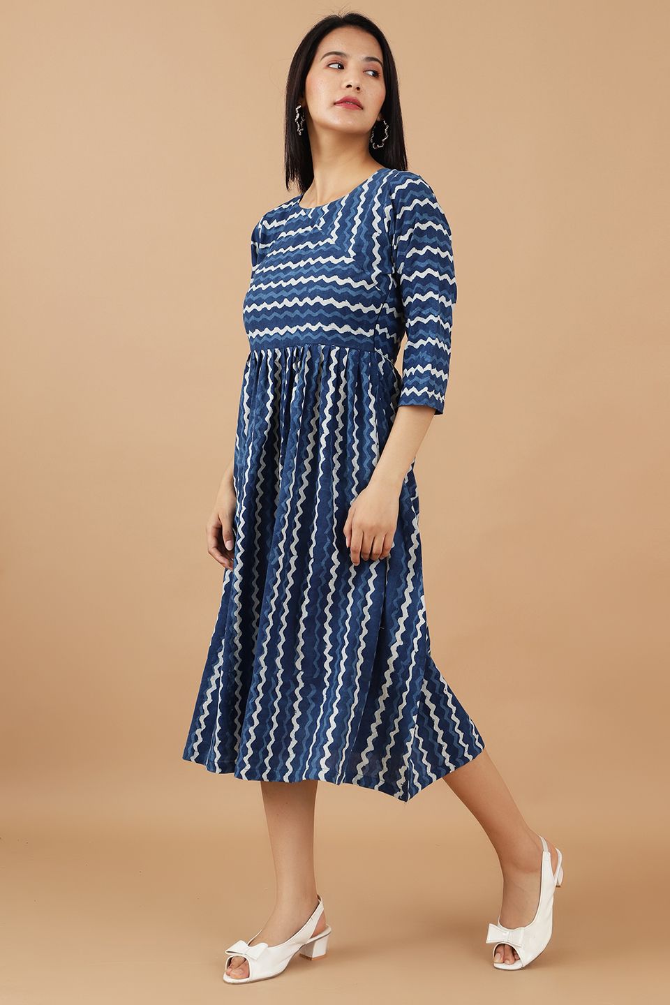 Indigo Cotton Blue Dress