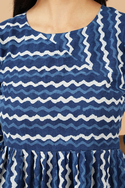 Indigo Cotton Blue Dress