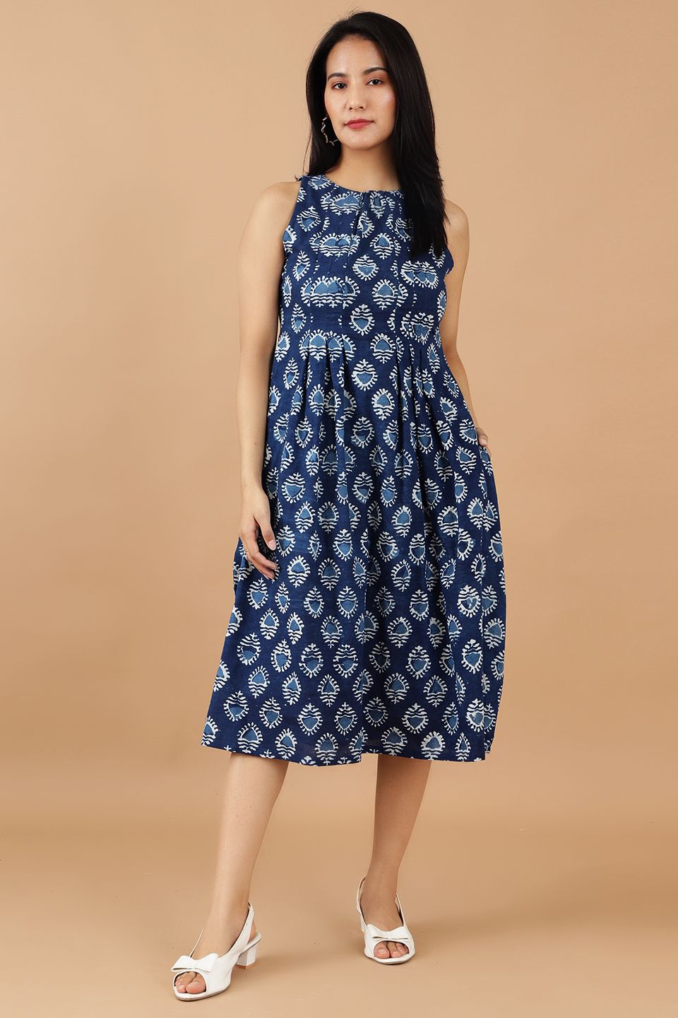 Indigo Cotton Blue Dress