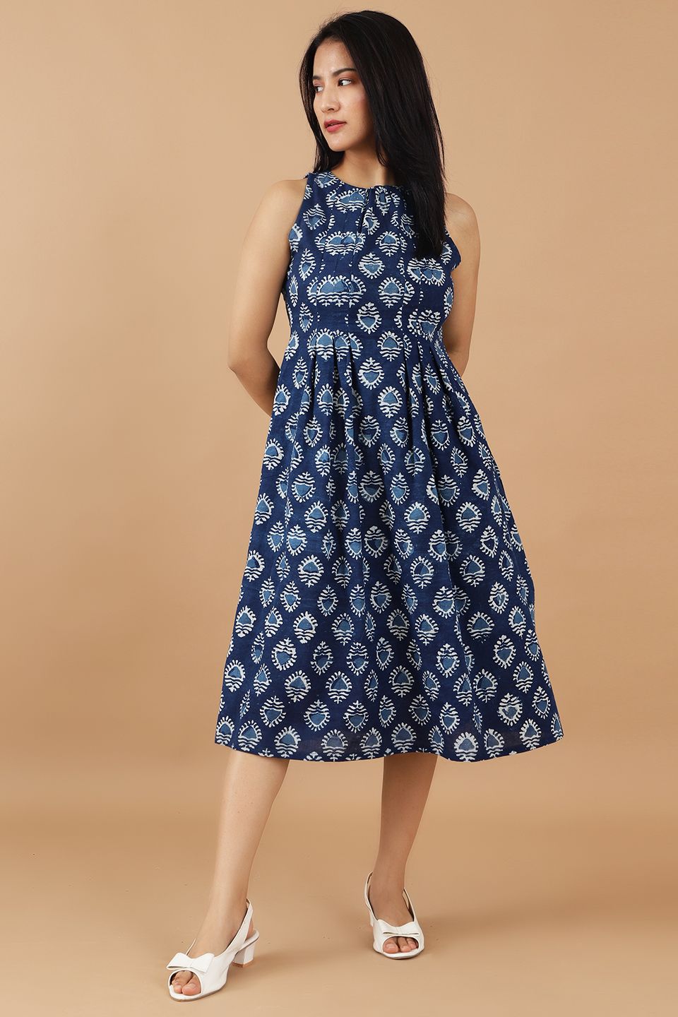 Indigo Cotton Blue Dress