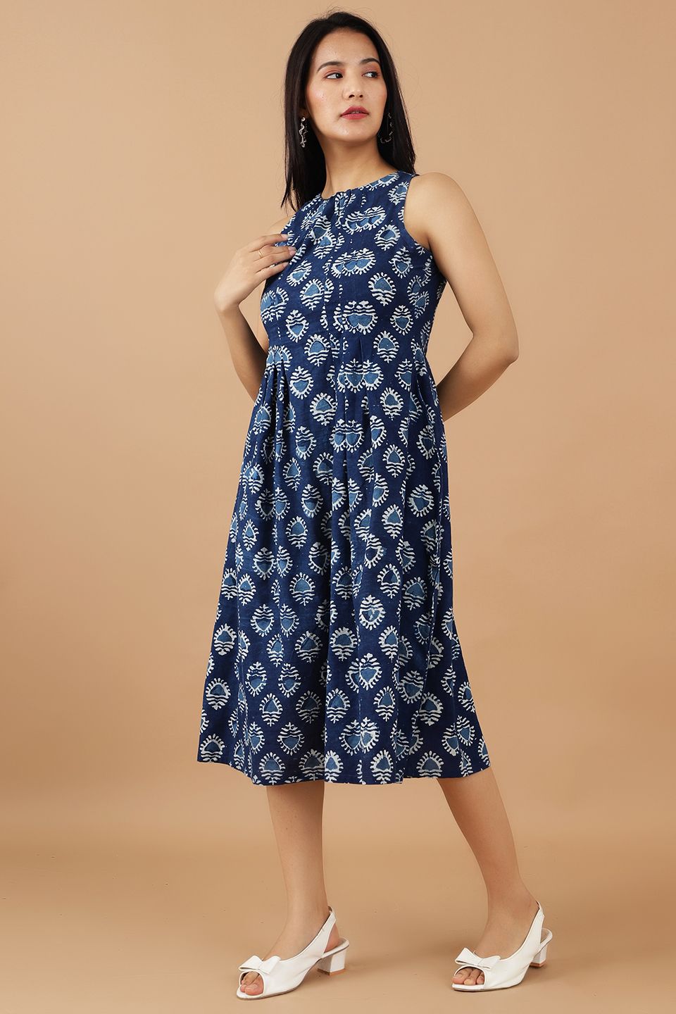 Indigo Cotton Blue Dress