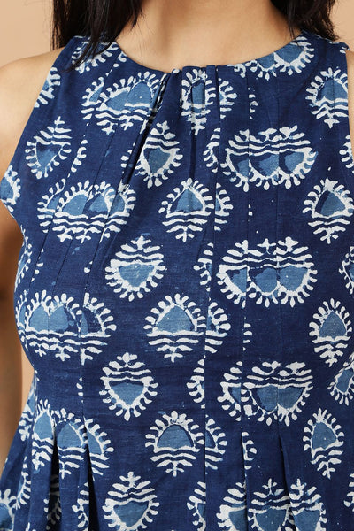 Indigo Cotton Blue Dress