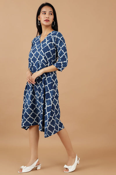 Indigo Cotton Blue Dress