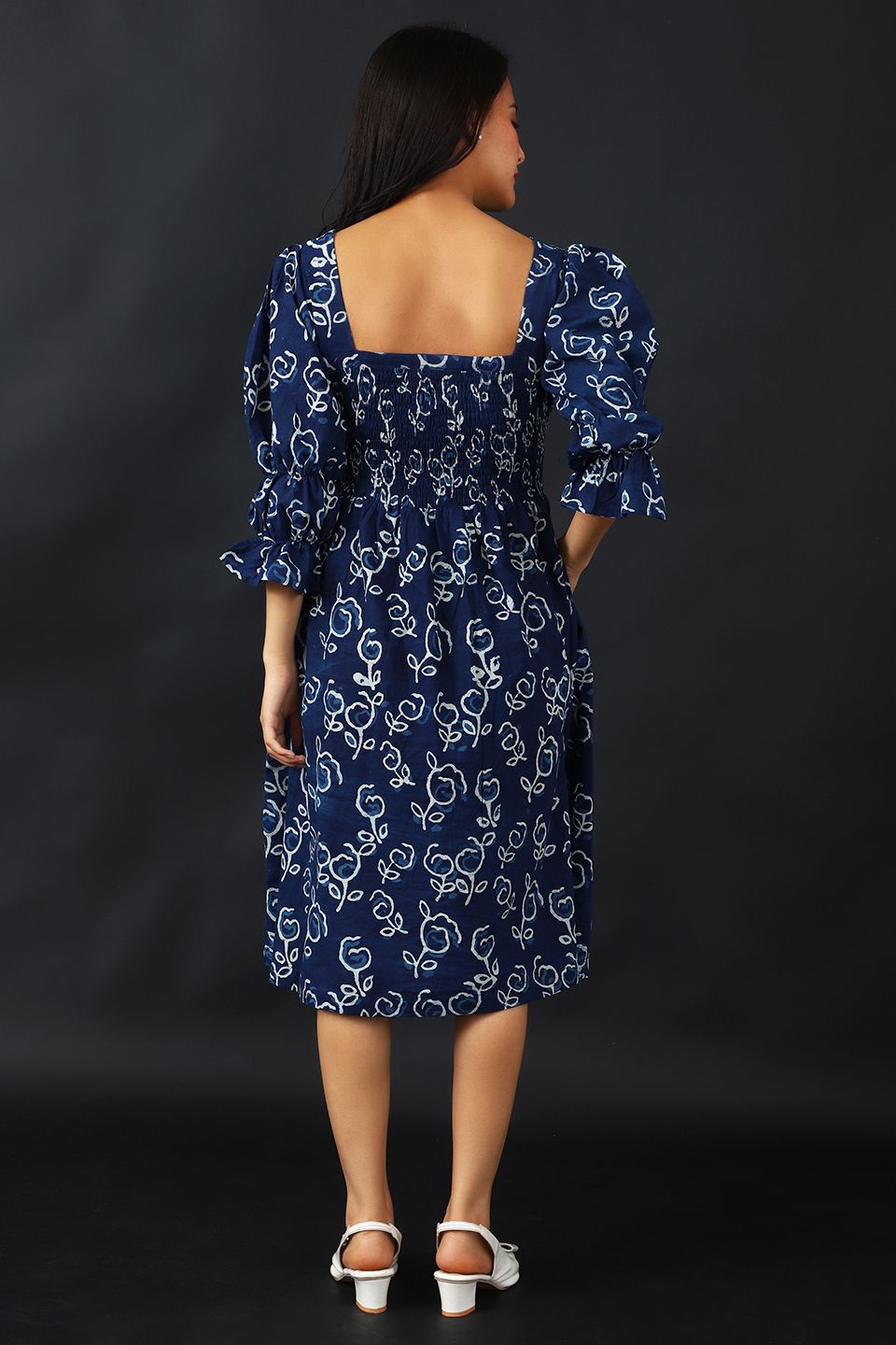 Indigo Cotton Blue Dress