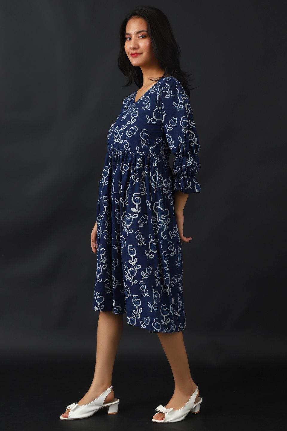 Indigo Cotton Blue Dress