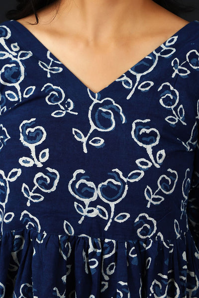 Indigo Cotton Blue Dress