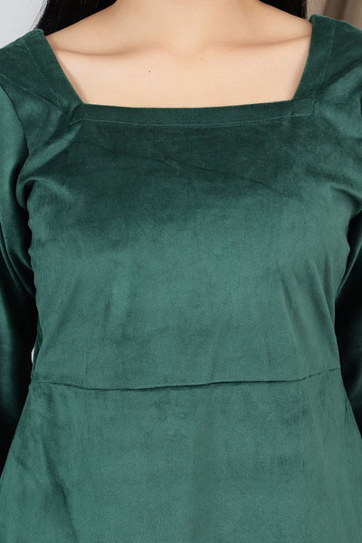 Velvet-Green-Cotton-Midi-Dress-DS323