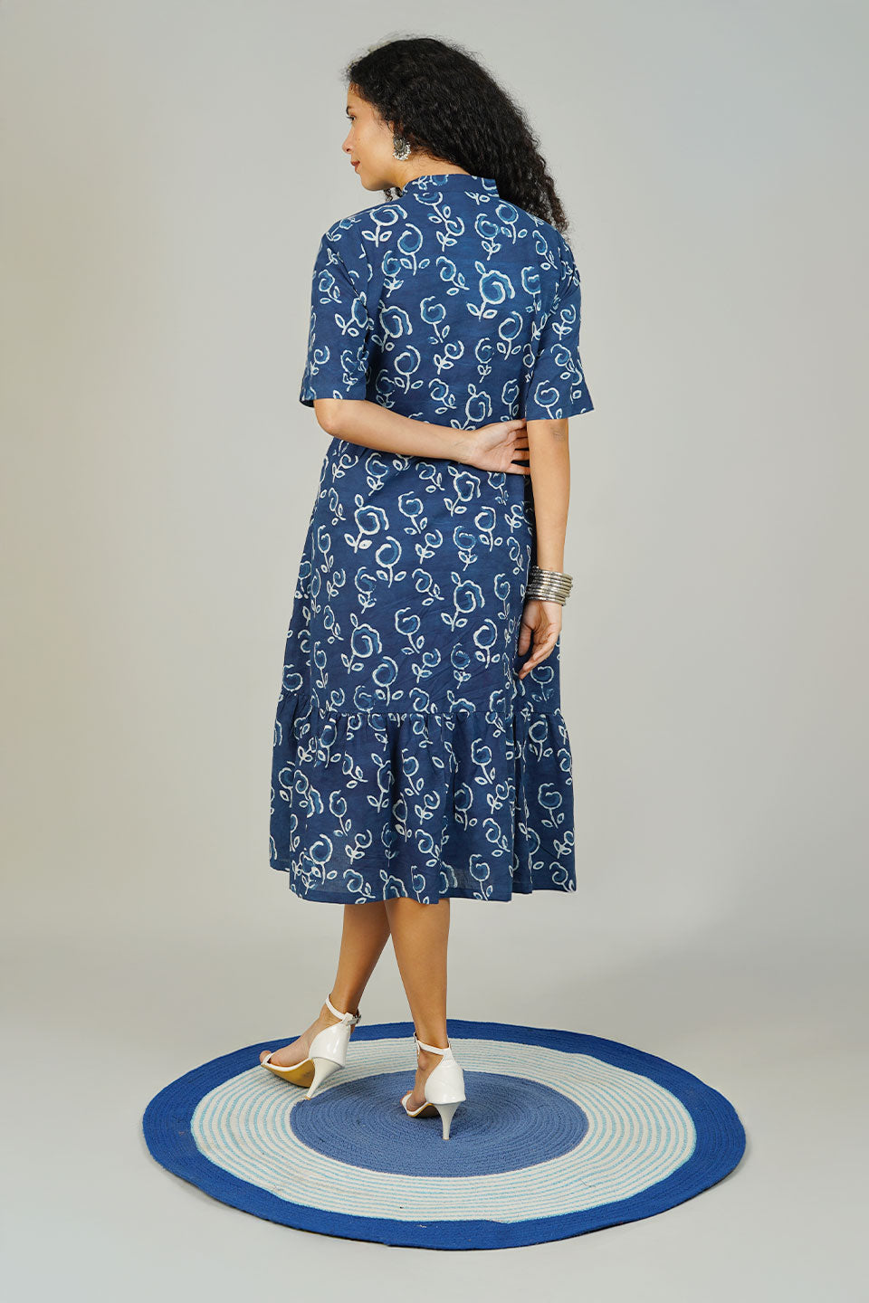 Blue Indigo Cotton Dress