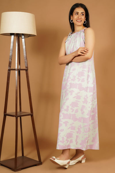 Premium Cotton Pink Maxi Dress