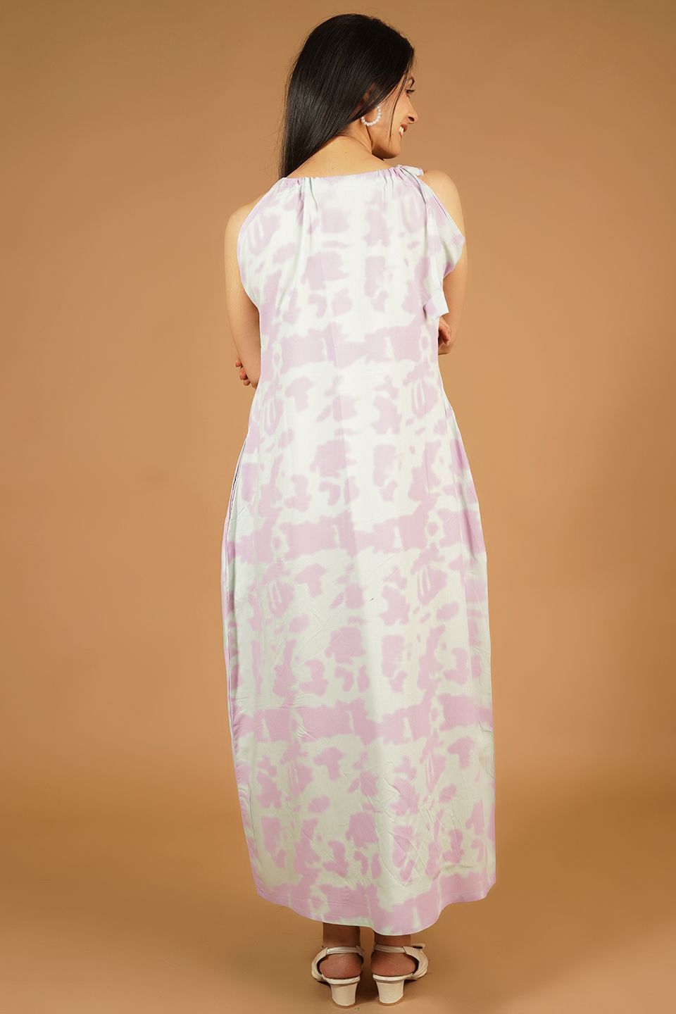 Premium Cotton Pink Maxi Dress