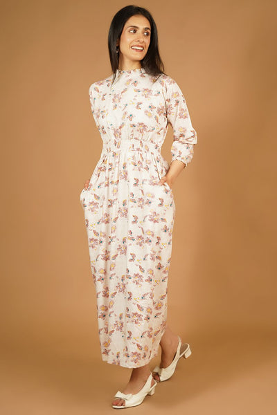 Premium Cotton White Maxi Dress