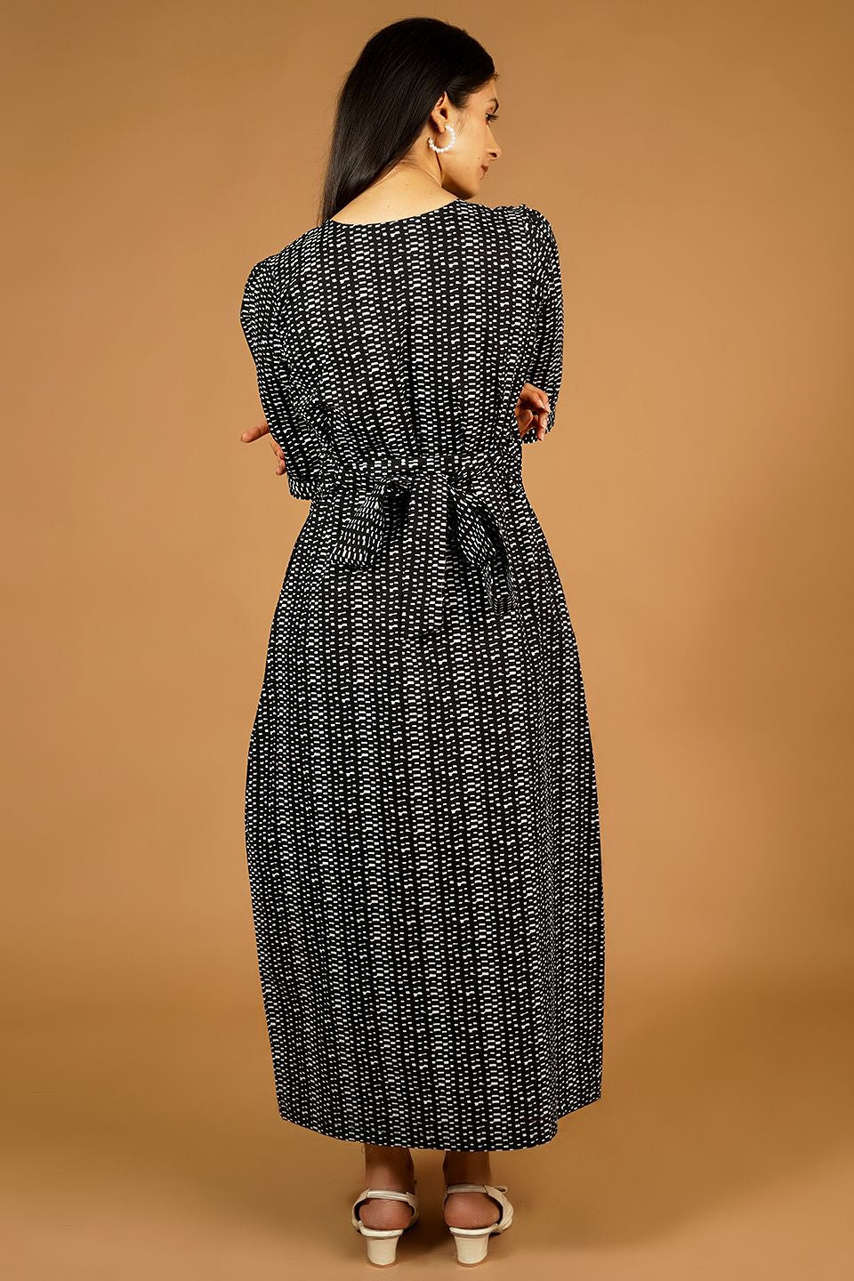 Premium Cotton Black Maxi Dress