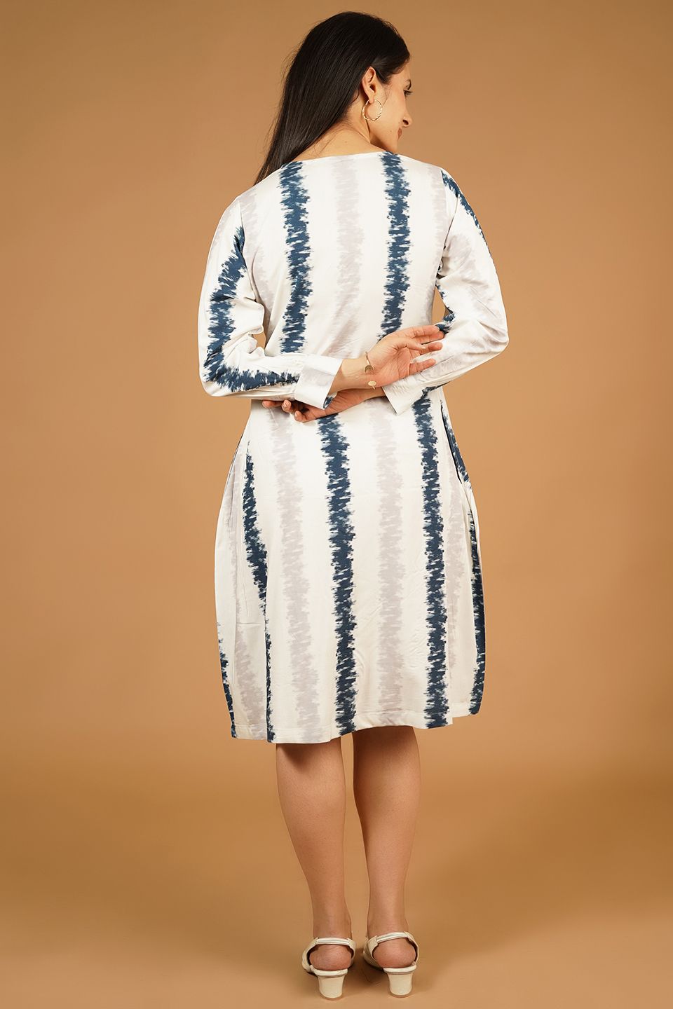 Premium Cotton White Midi Dress