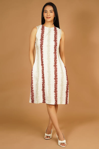 Premium Cotton White Midi Dress