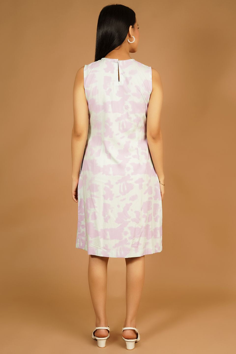 Premium Cotton Pink Midi Dress