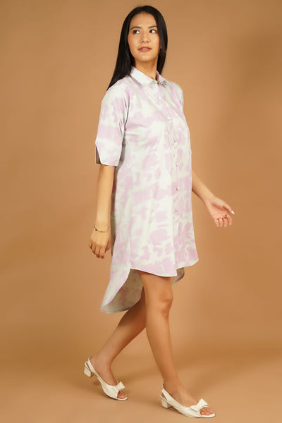 Premium Cotton Pink Midi Dress