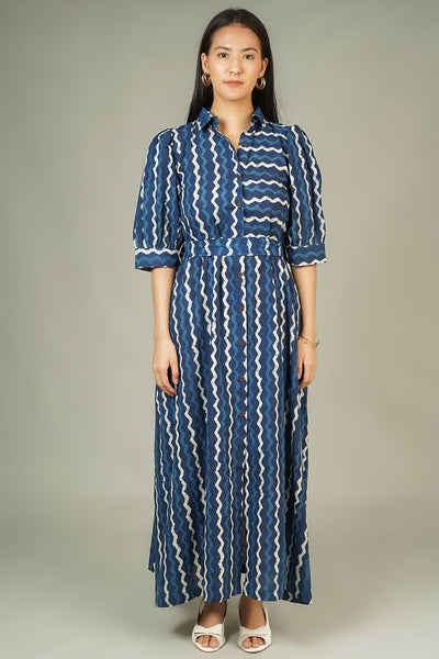 Indigo Maxi Blue Dress