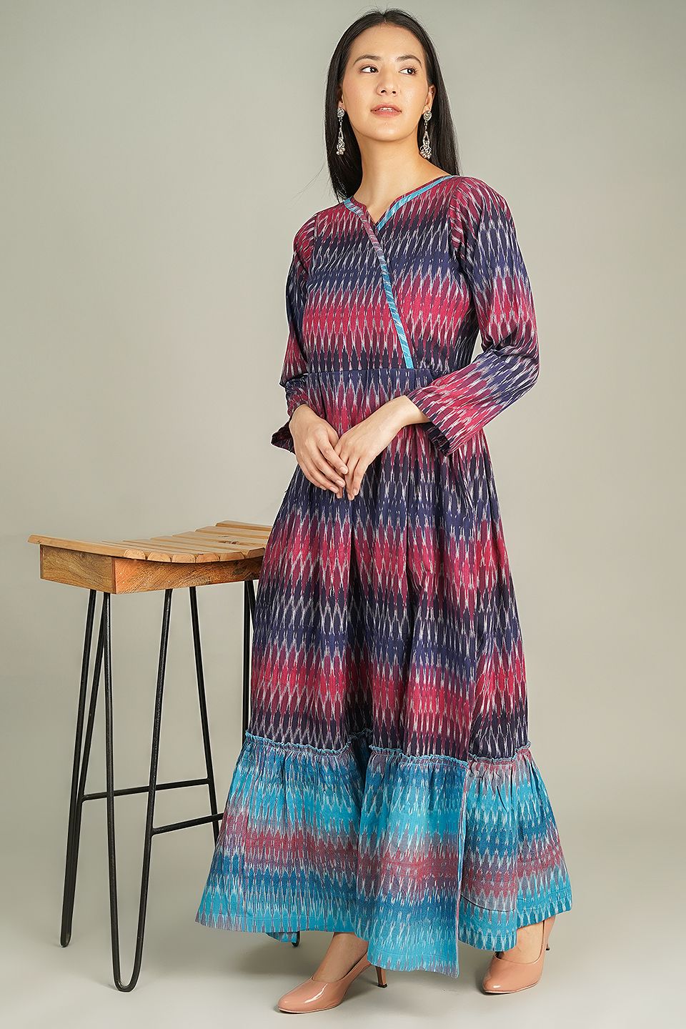 IKAT Maxi Multicolor Dress