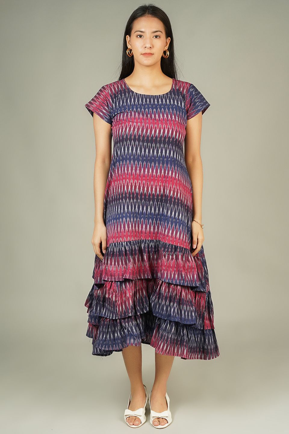 IKAT Maxi Blue Dress