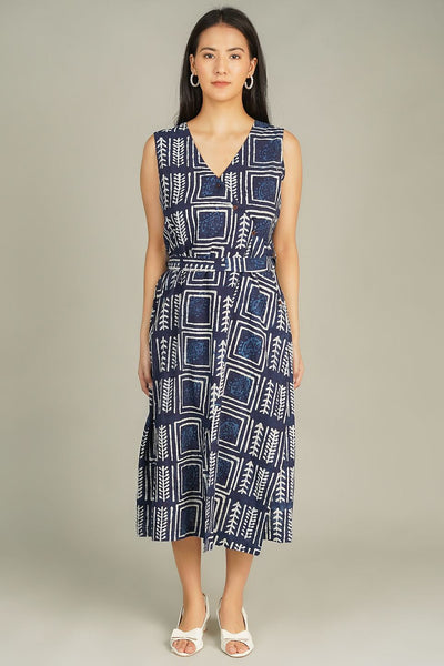 Indigo Midi Blue Dress