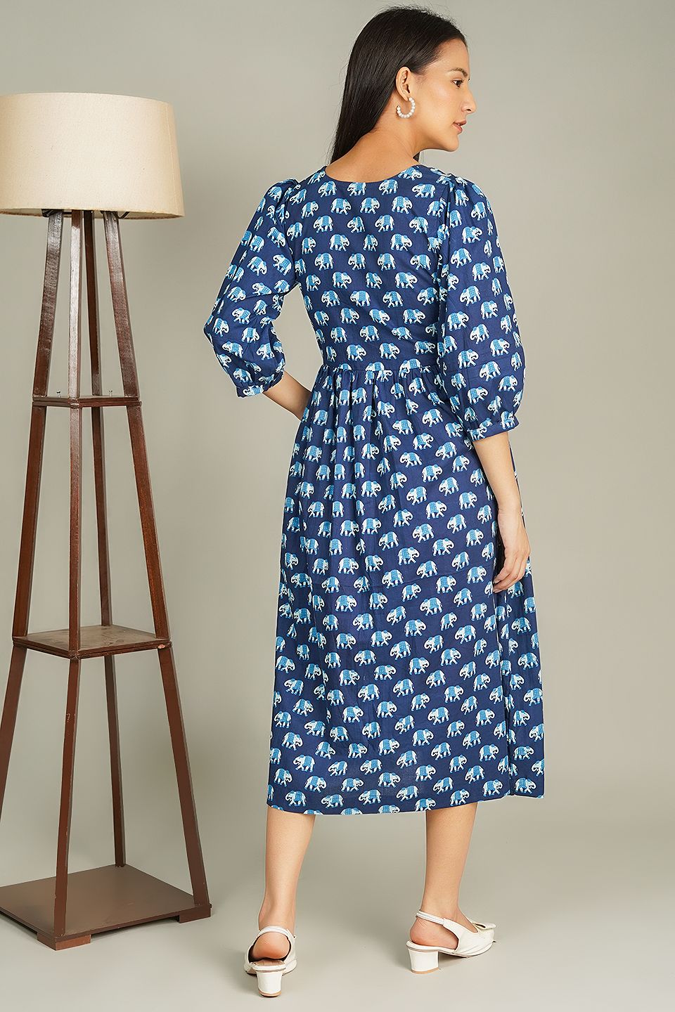 Indigo Midi Blue Dress